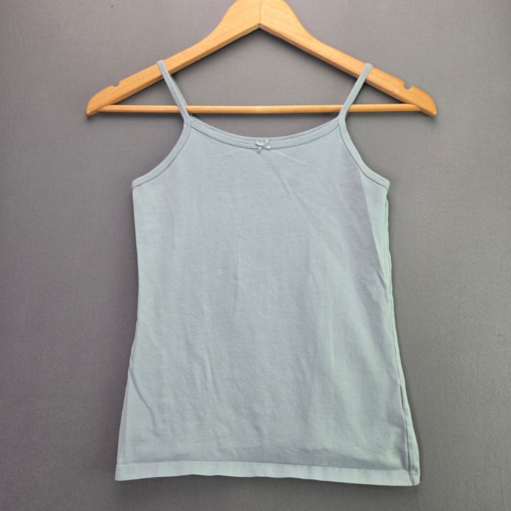 The Children's Place Cami Tank Top Size L 10/12 Blue Spaghetti Strap Bow Basic